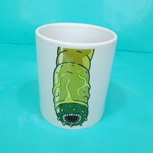 Loot Crate Rick & Morty Voltamatron Mug Mind Blowers White Cup Green Parasite
